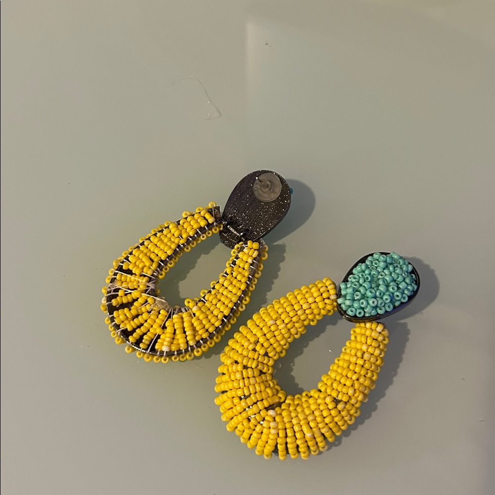 Seed Bead Statement Earrings - image 2